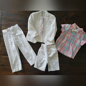 Kids White and Pink Matching Set